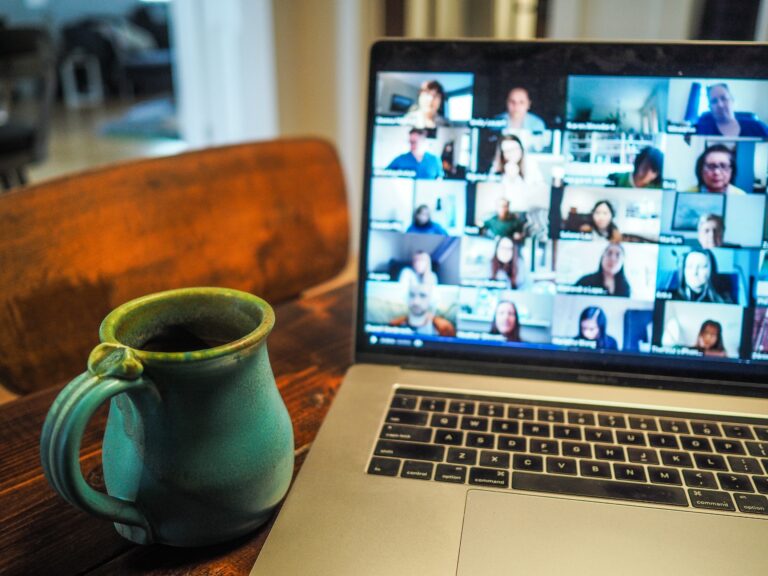 business meeting on zoom